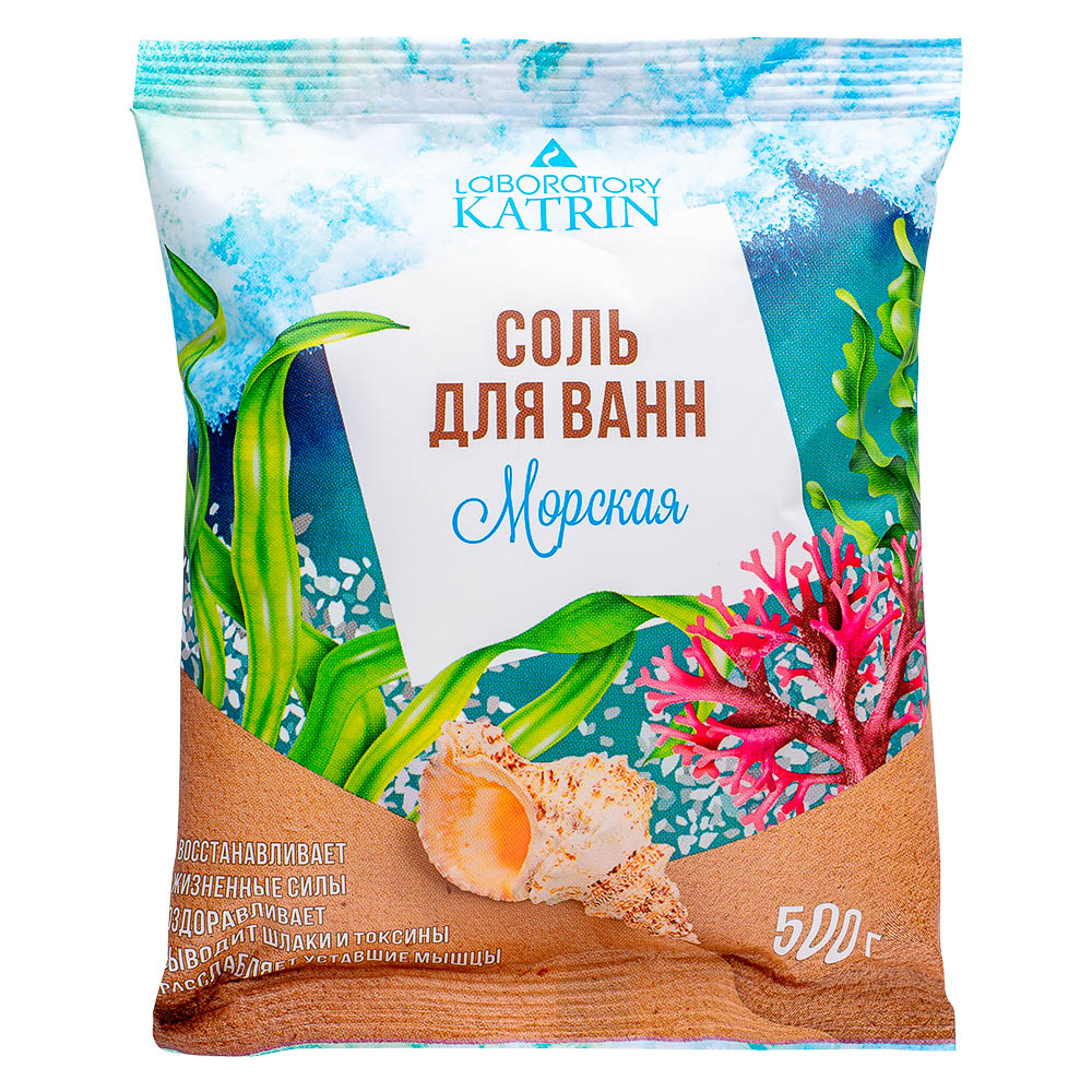 Соль для ванн LABORATORY KATRIN Морская, 500г, арт.№ 953-085