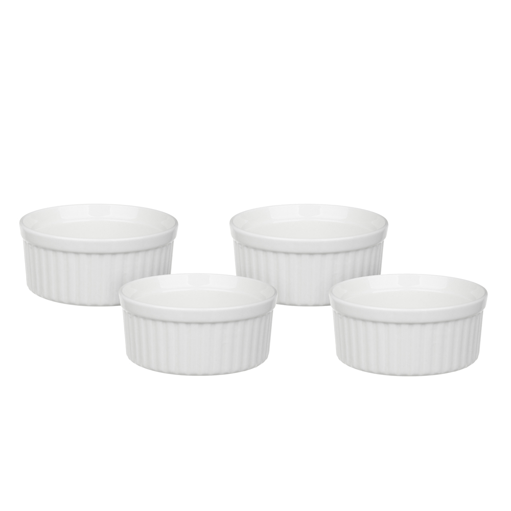 MILLIMI Набор форм для запекания порционных блюд 200мл, 4 шт, фарфор, арт.№ 824-234