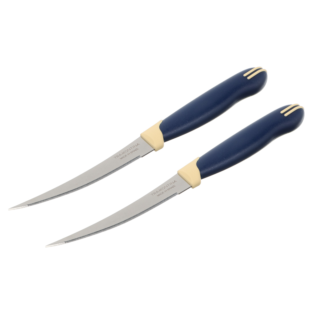 Tramontina Multicolor Нож для томатов 10см, блистер, цена за 2шт., 23512/214, арт.№ 871-564