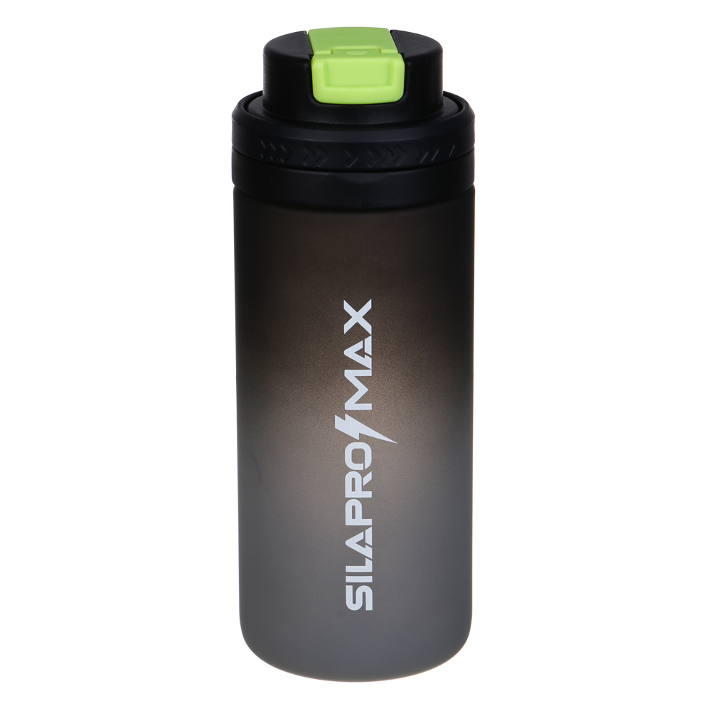 SILAPRO Max Бутылка для воды, 20х7.5см, 620мл, черный, PC, PP, арт.№ 088-122