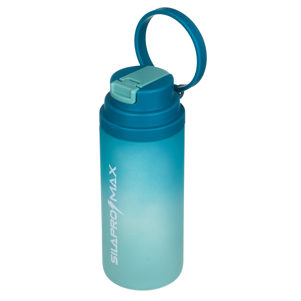 SILAPRO Max Бутылка для воды, 20х7.5см, 620мл, голубой, PC, PP, арт.№ 088-124