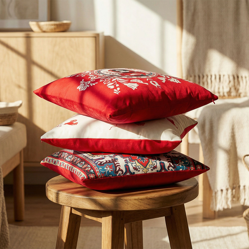 Подушка декоративная тм PROVANCE Ностальгия, 40х40см, 100% полиэстер, 3 дизайна, арт.№ 497-108