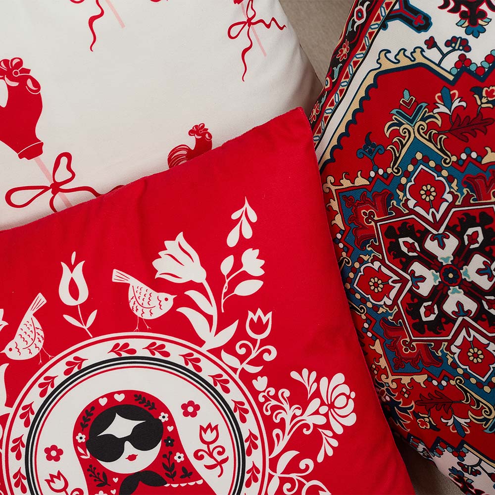 Подушка декоративная тм PROVANCE Ностальгия, 40х40см, 100% полиэстер, 3 дизайна, арт.№ 497-108