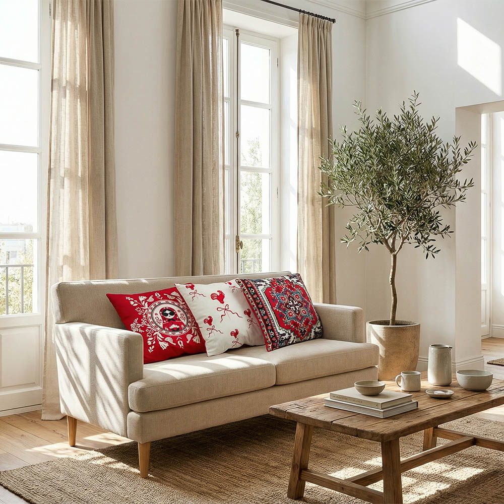 Подушка декоративная тм PROVANCE Ностальгия, 40х40см, 100% полиэстер, 3 дизайна, арт.№ 497-108