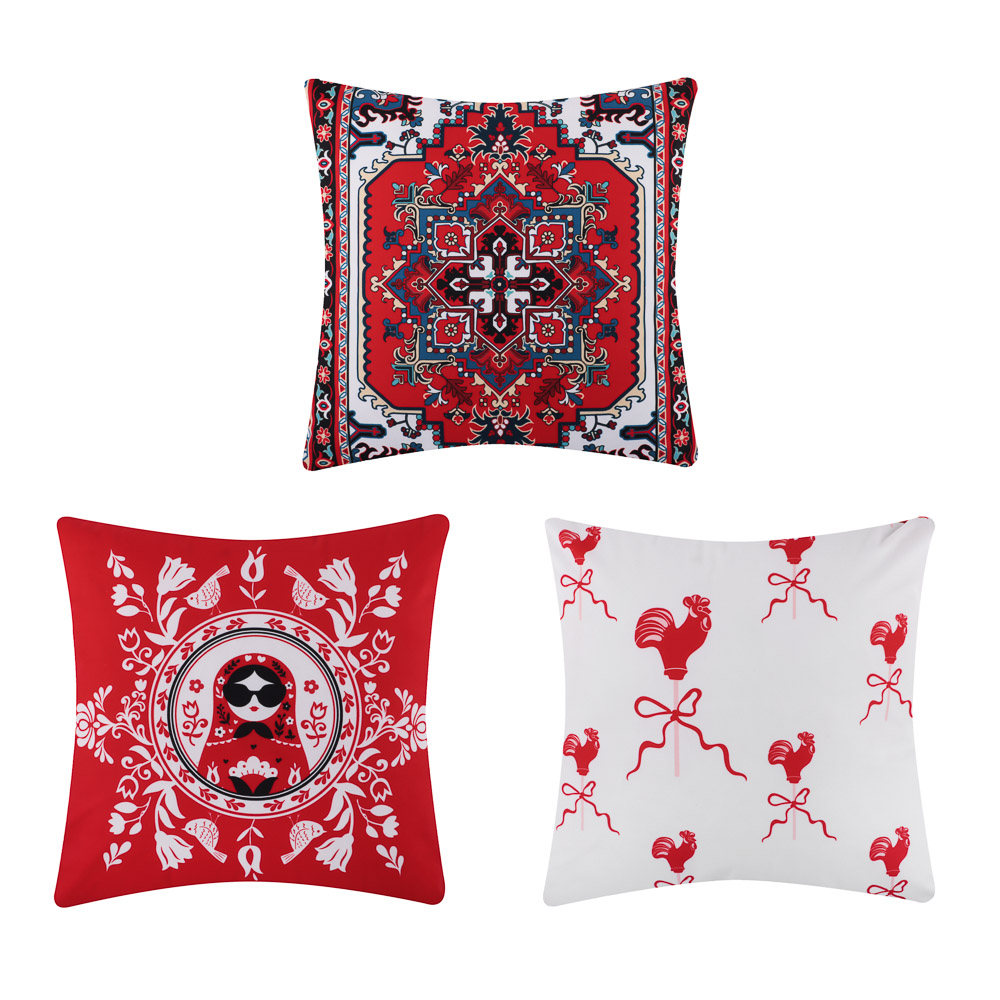 Подушка декоративная тм PROVANCE Ностальгия, 40х40см, 100% полиэстер, 3 дизайна, арт.№ 497-108