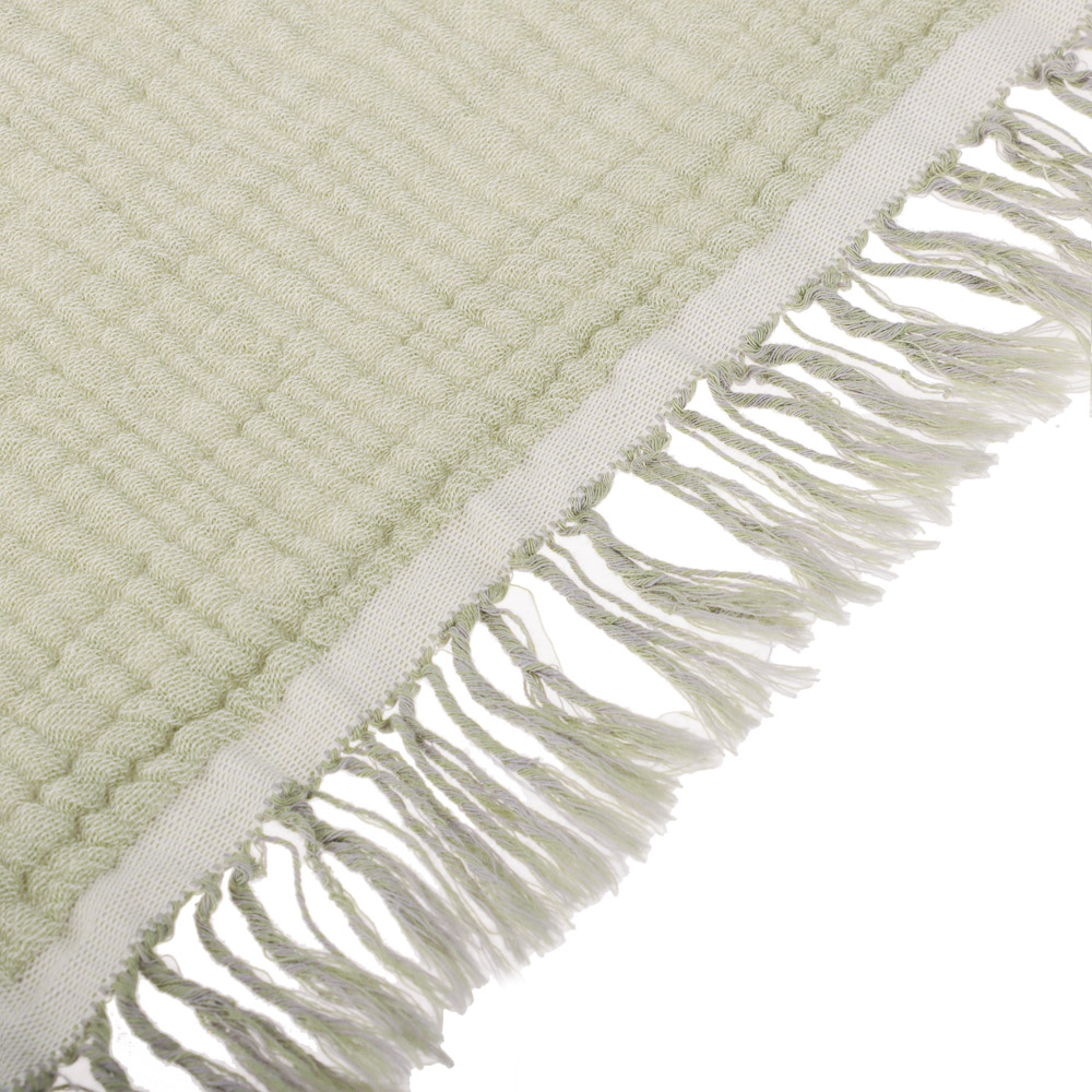 BY COLLECTION Покрывало муслиновое двухстороннее 180х230см, 100% хлопок, серый, зеленый, арт.№ 486-155