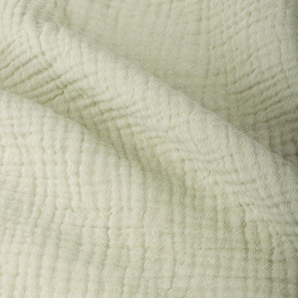 BY COLLECTION Покрывало муслиновое двухстороннее 180х230см, 100% хлопок, серый, зеленый, арт.№ 486-155