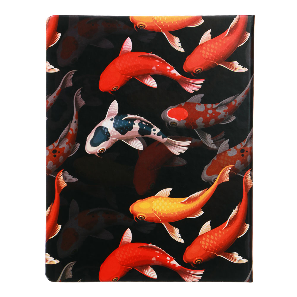 Дневник школьный 48 листов формат А5+ "Рыбки", 20,8х16,5 см, твердая обложка искусственная кожа, с цветной печатью, закладка, арт.№ 564-041