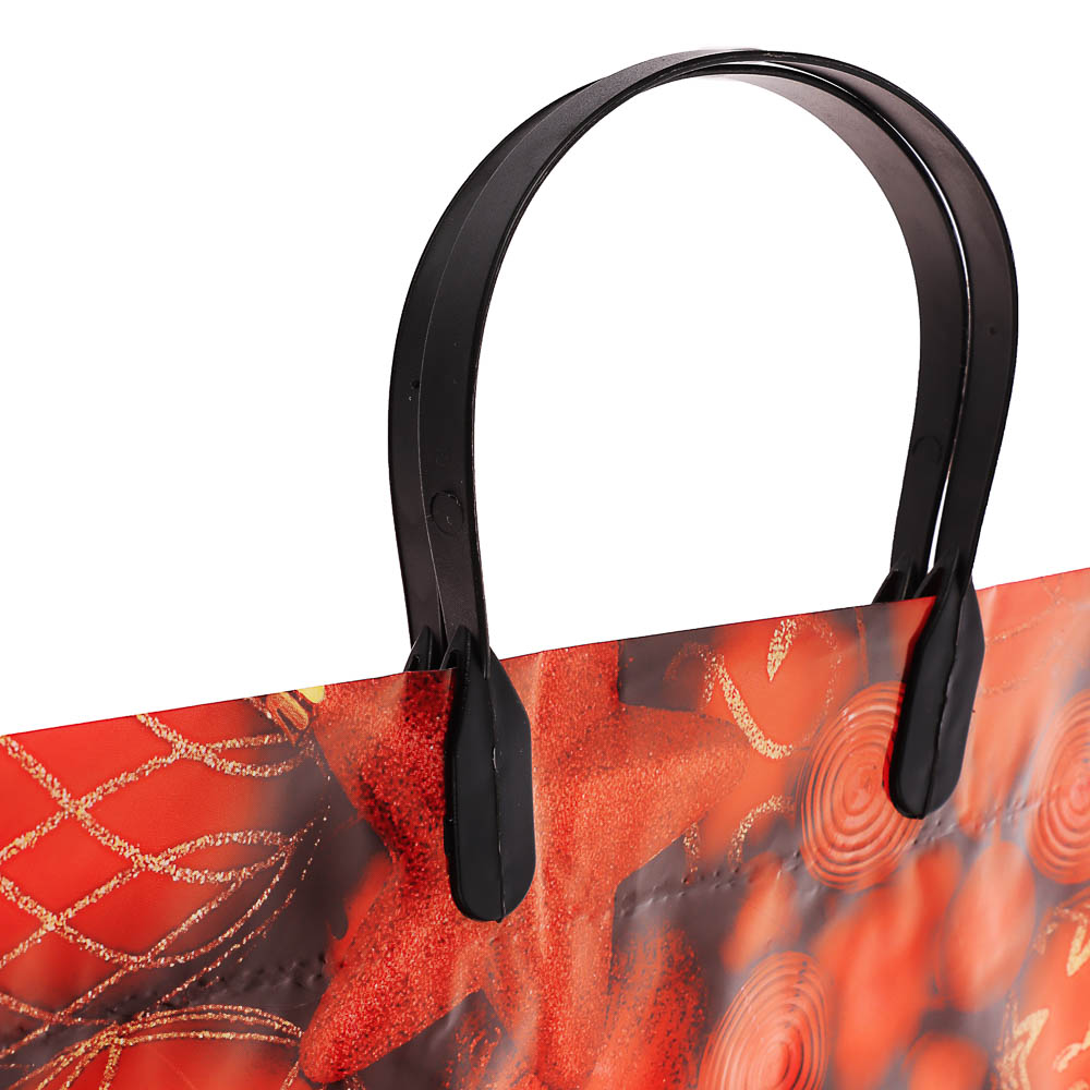 Пакет с пластиковой ручкой  40*44+3 «Новый год» 2 дизайна в асс., арт.№ 568-266