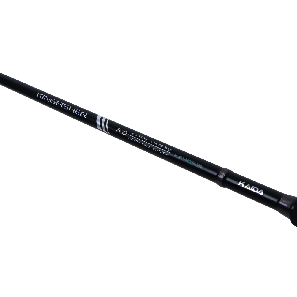 KAIDA Спиннинг штекерный, KINGFISHER, M, 10-30гр, 240см, углепластик, арт.№ 149-210