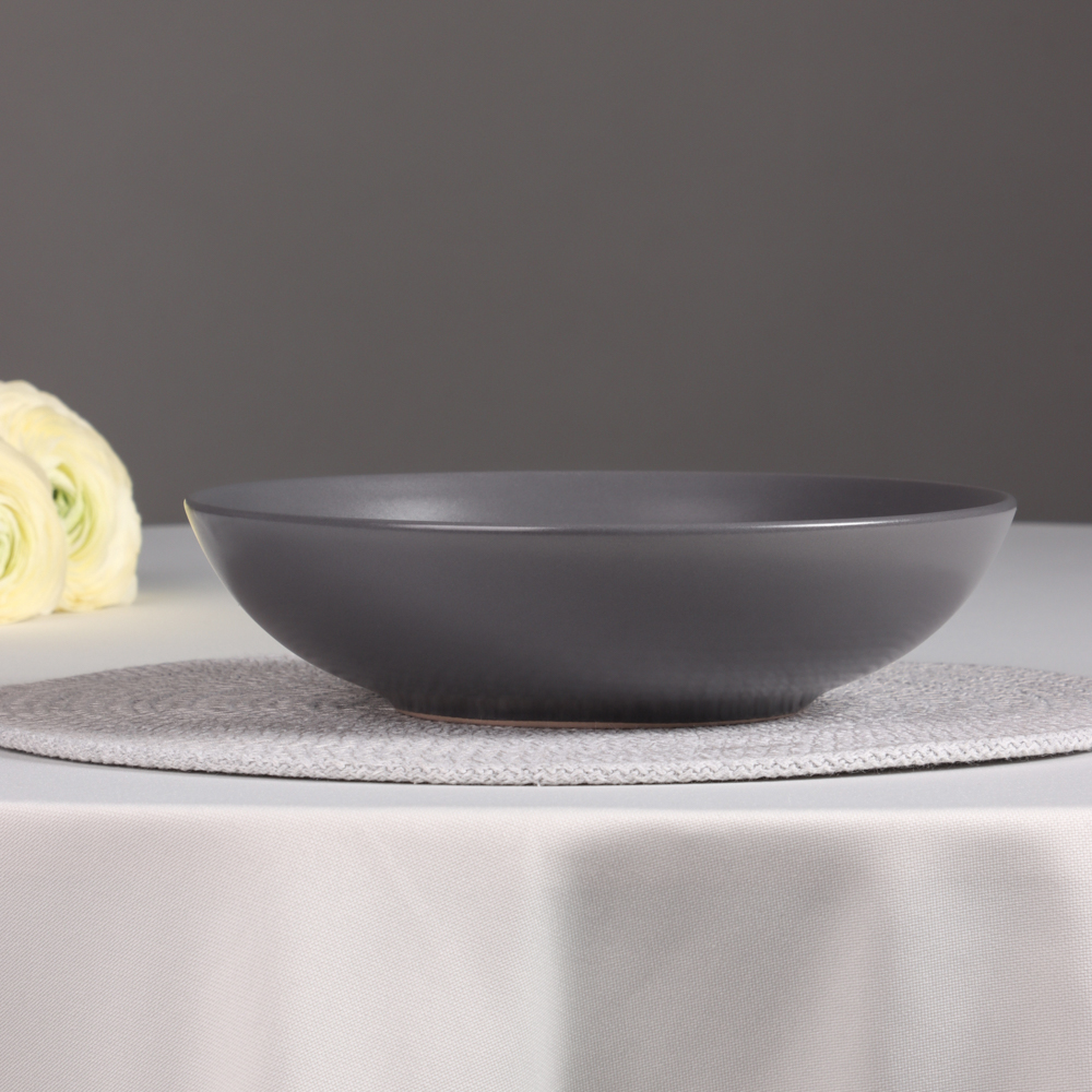 MILLIMI Салатник 880мл, 20х5.4см, керамика, графит, арт.№ 824-160