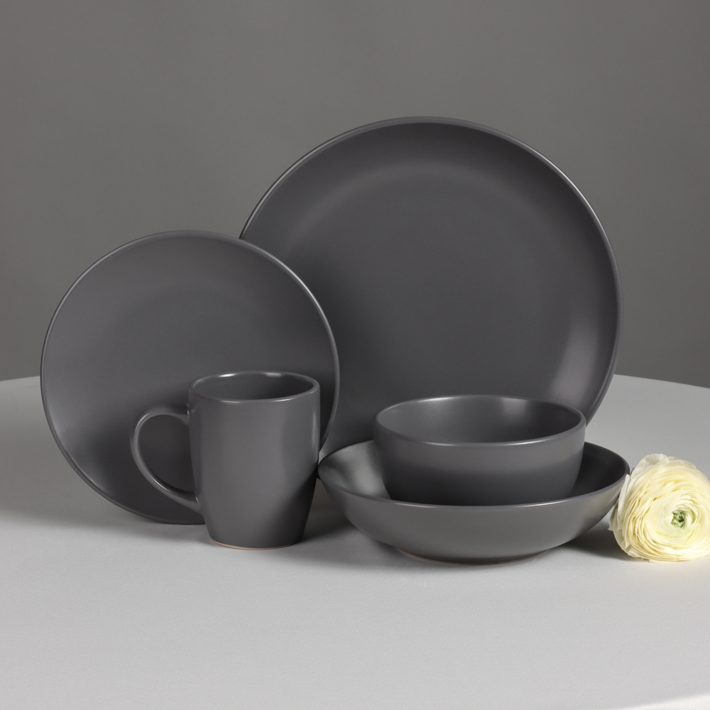 MILLIMI Салатник 880мл, 20х5.4см, керамика, графит, арт.№ 824-160