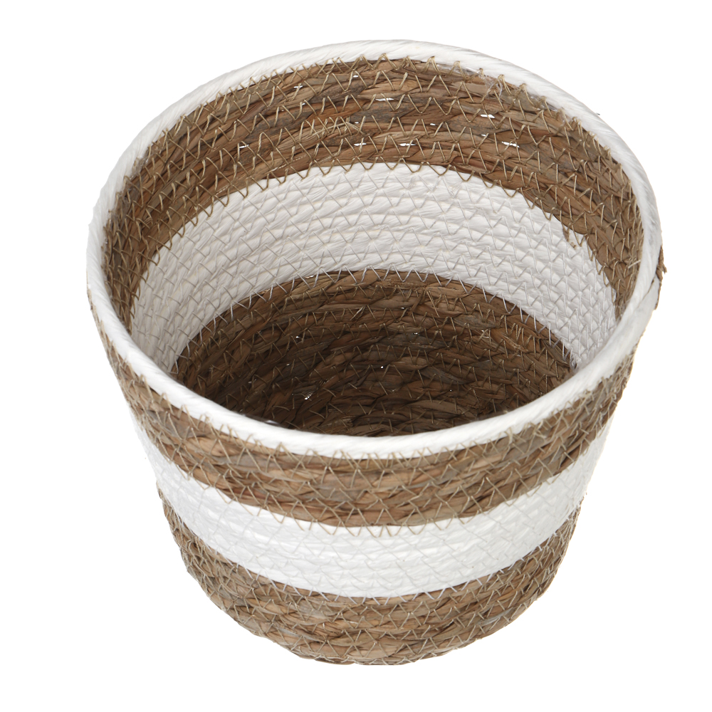 Кашпо плетеное тм INBLOOM, 17х12х14см, бумажный жгут, арт.№ 164-406