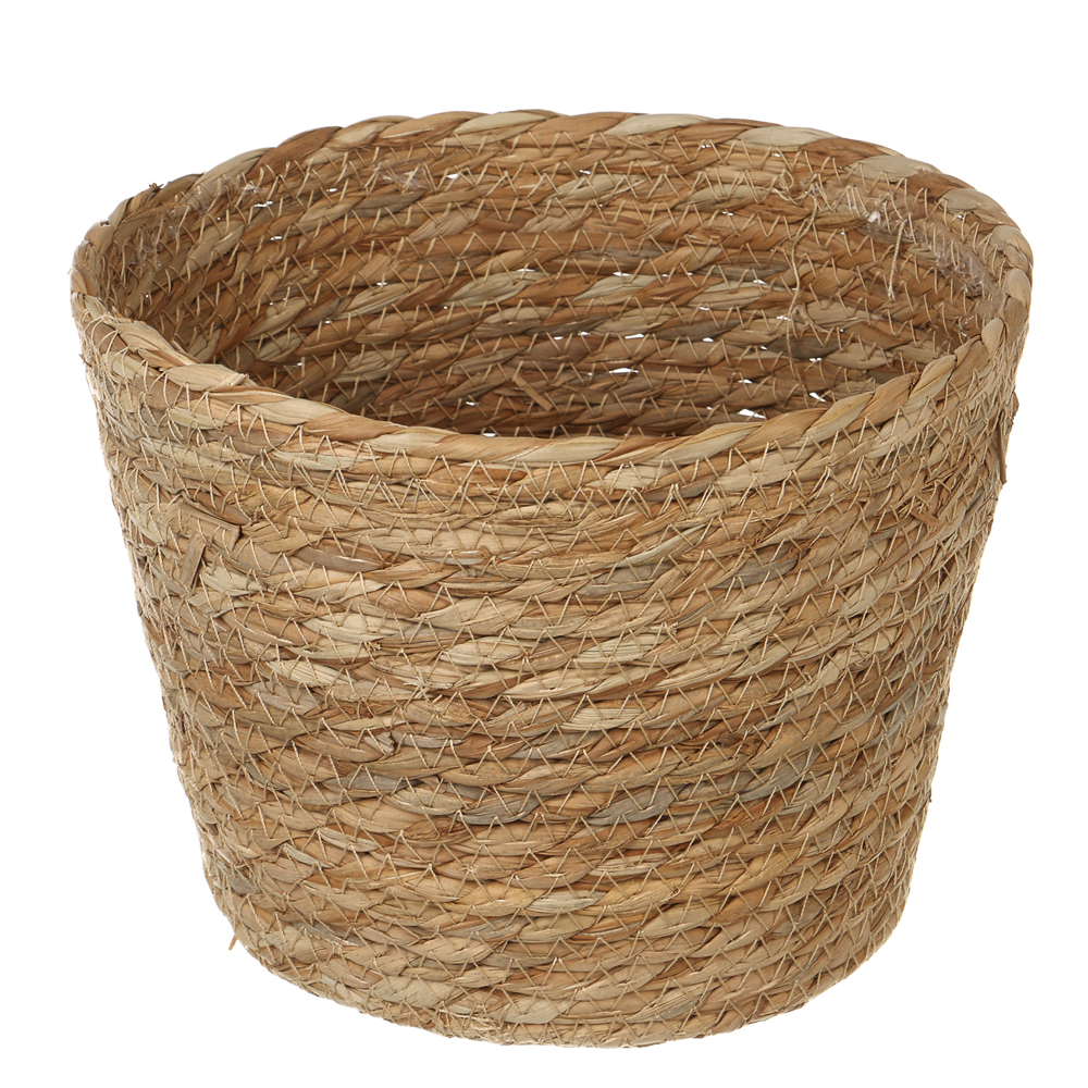 Кашпо плетеное тм INBLOOM, 17х12х14см, бумажный жгут, арт.№ 164-406
