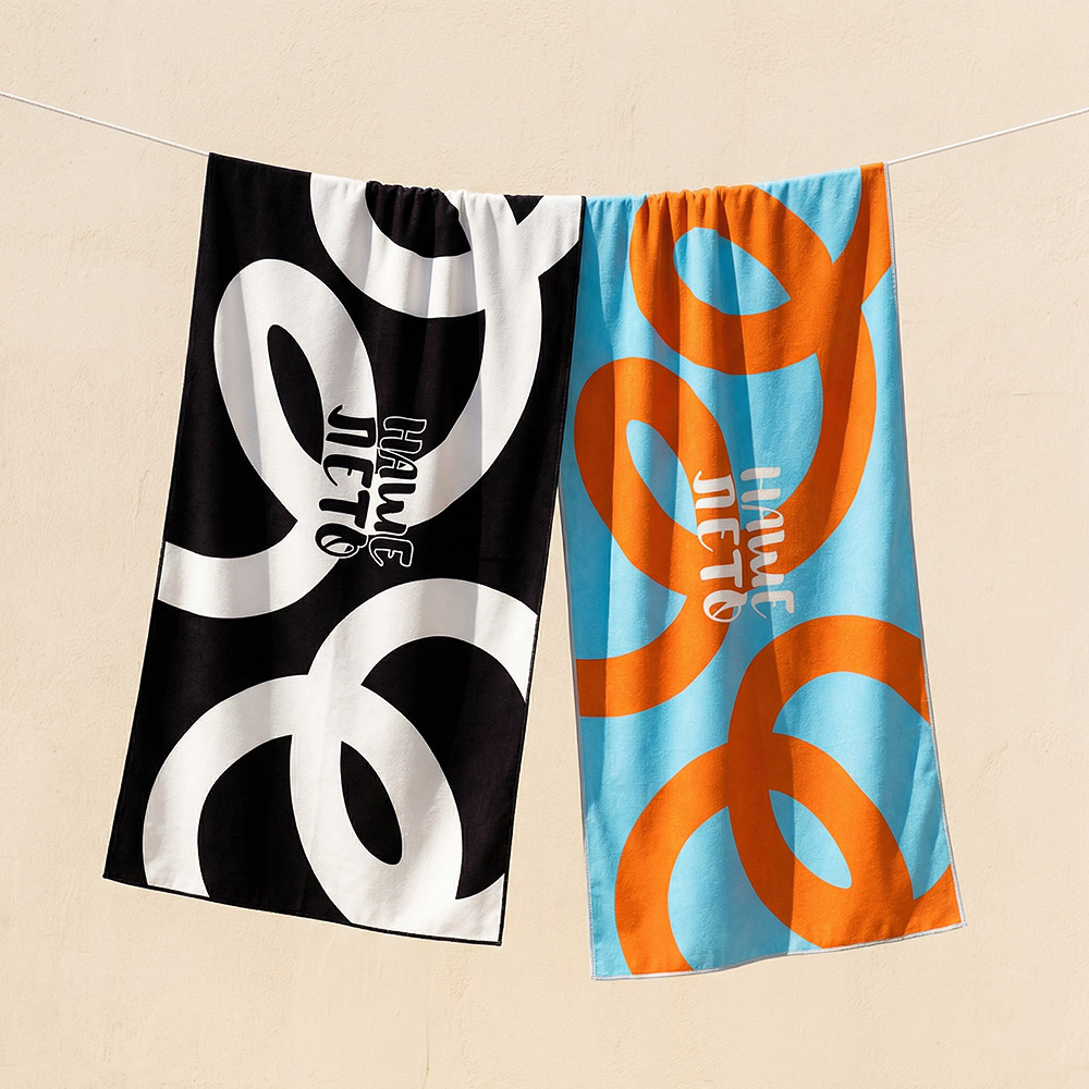 Полотенце пляжное тм PROVANCE Саммер 70х150см, 100% полиэстер, Наше лето, 6 дизайнов, арт.№ 496-046