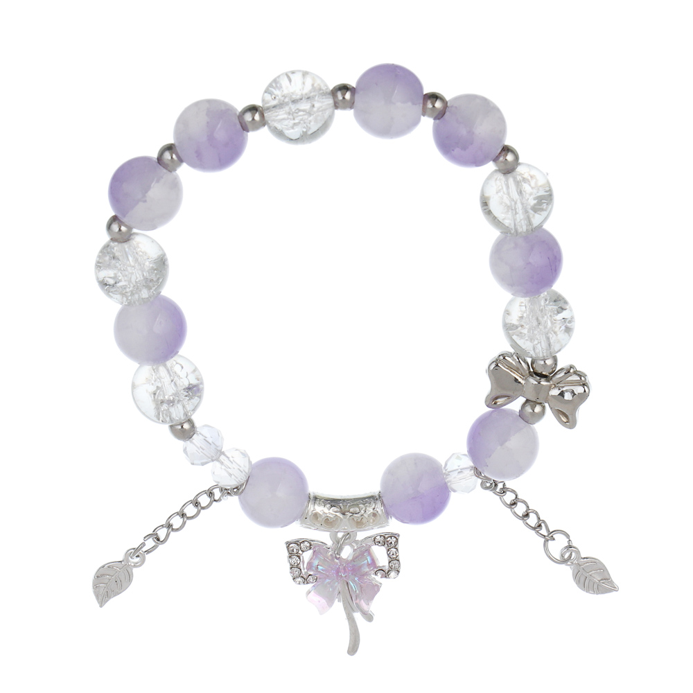 ЮНИLOOK Браслет с декором, d7см, d бусин 1см, 6 цветов, стекло, #4, арт.№ 316-381