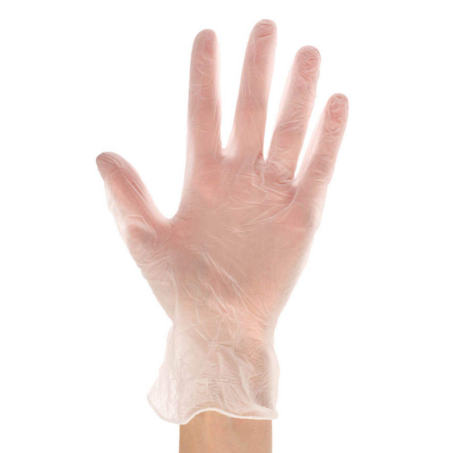 Перчатки универсальные ViniMax виниловые неопудренные гладкие белые 100шт (50пар) р.M, арт.№ 447-071