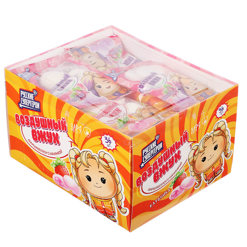 BY Русские Супергерои Маршмеллоу с начинкой 15 гр., арт.№ 347-219