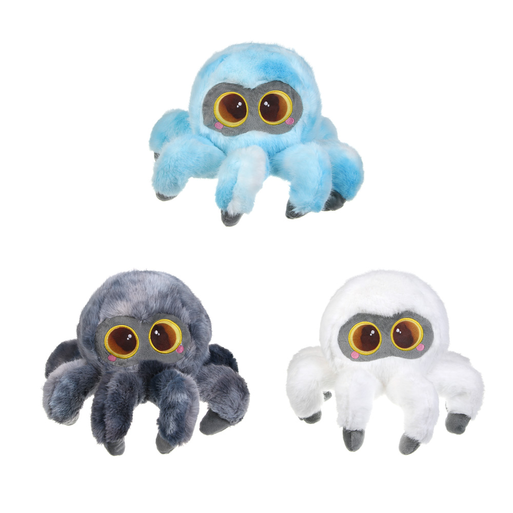 Игрушка мягкая "Паучок" полиэстер, ИГРОЛЕНД, 3+, 1811-29, арт.№ 264-584