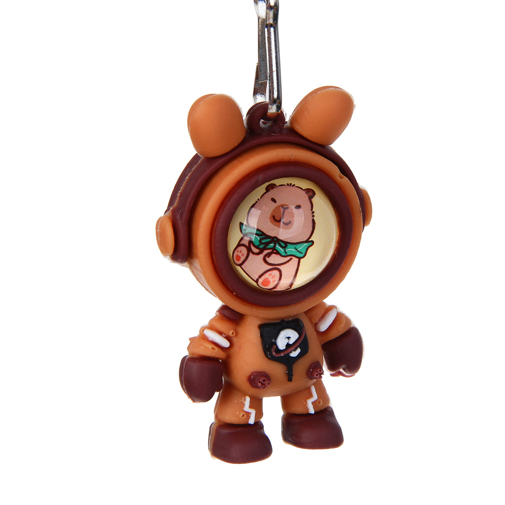 Ручка гелевая синяя с брелоком "Капибара", арт.№ 591-282