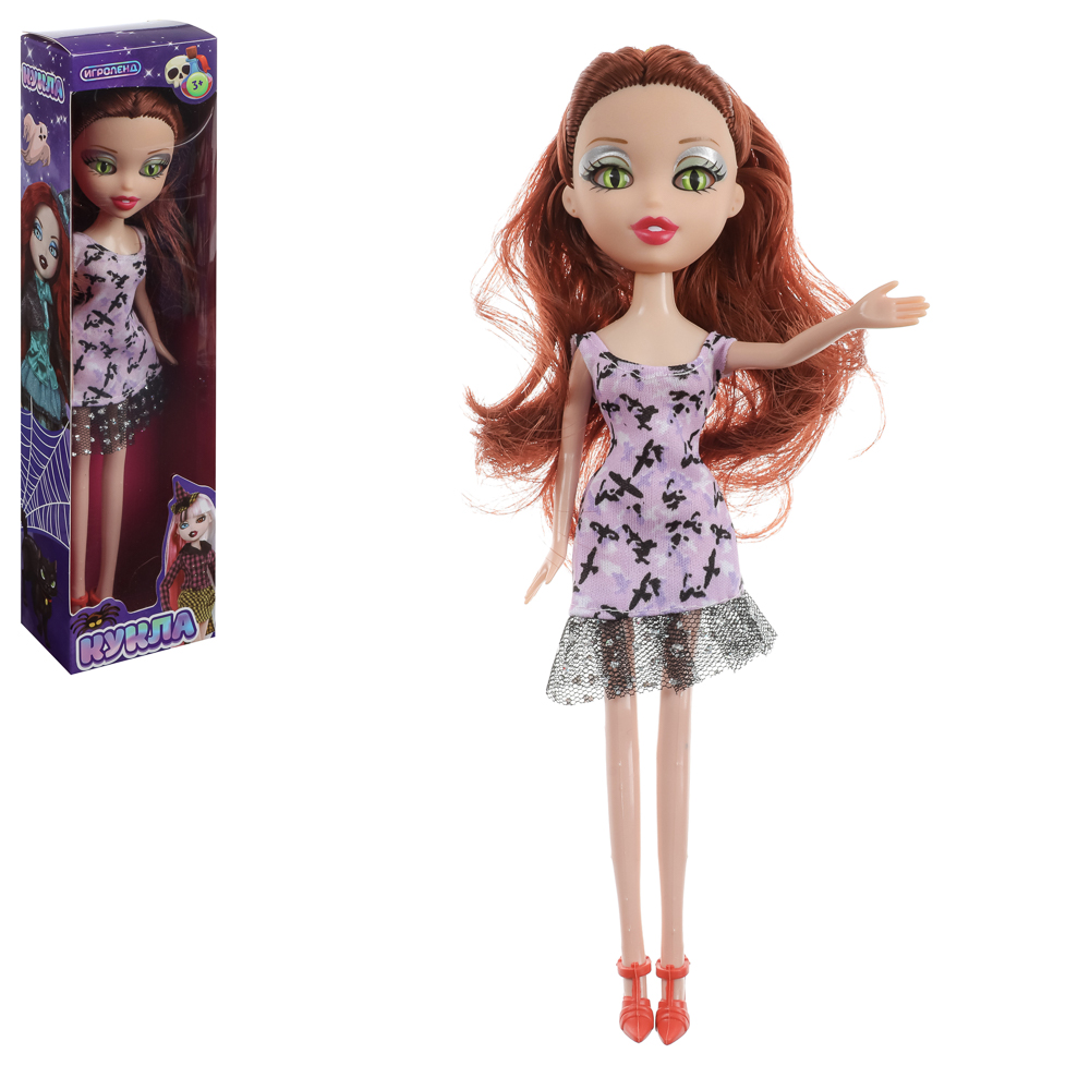 ИГРОЛЕНД Кукла Монстрик, PP,PVC, полиэстер 24см, 6 дизайнов, 13х28х5см, арт.№ 267-719