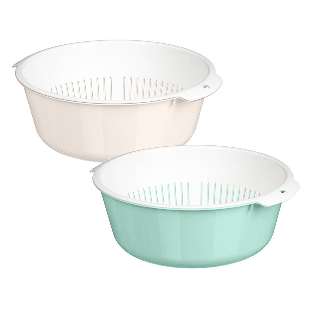 Миска-дуршлаг круглая D-24см, 3л, пластик, арт.№ 861-608
