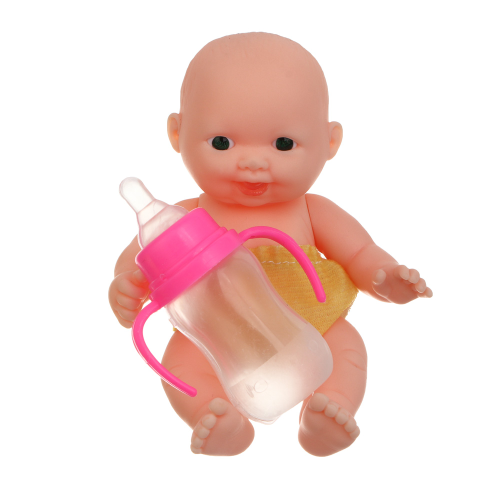 Пупс 12 см в ванночке с аксессуарами, PVC, PP, тм ИГРОЛЕНД, арт.№ 267-967
