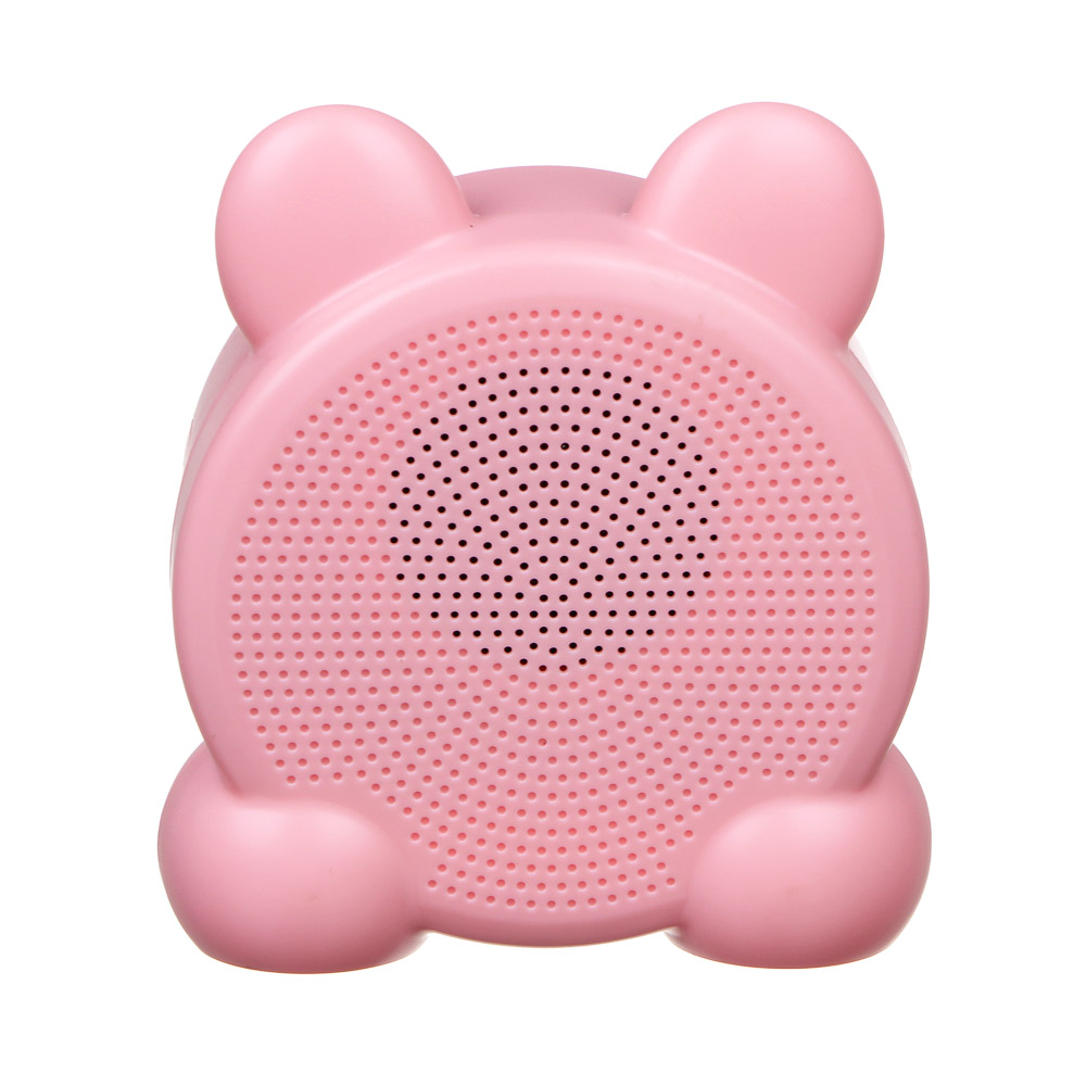 LADECOR CHRONO Часы-будильник с циферблатом 8х9.5х3.5см, FM, колонка, блютус, USB, пластик, 2 цвета, арт.№ 529-198