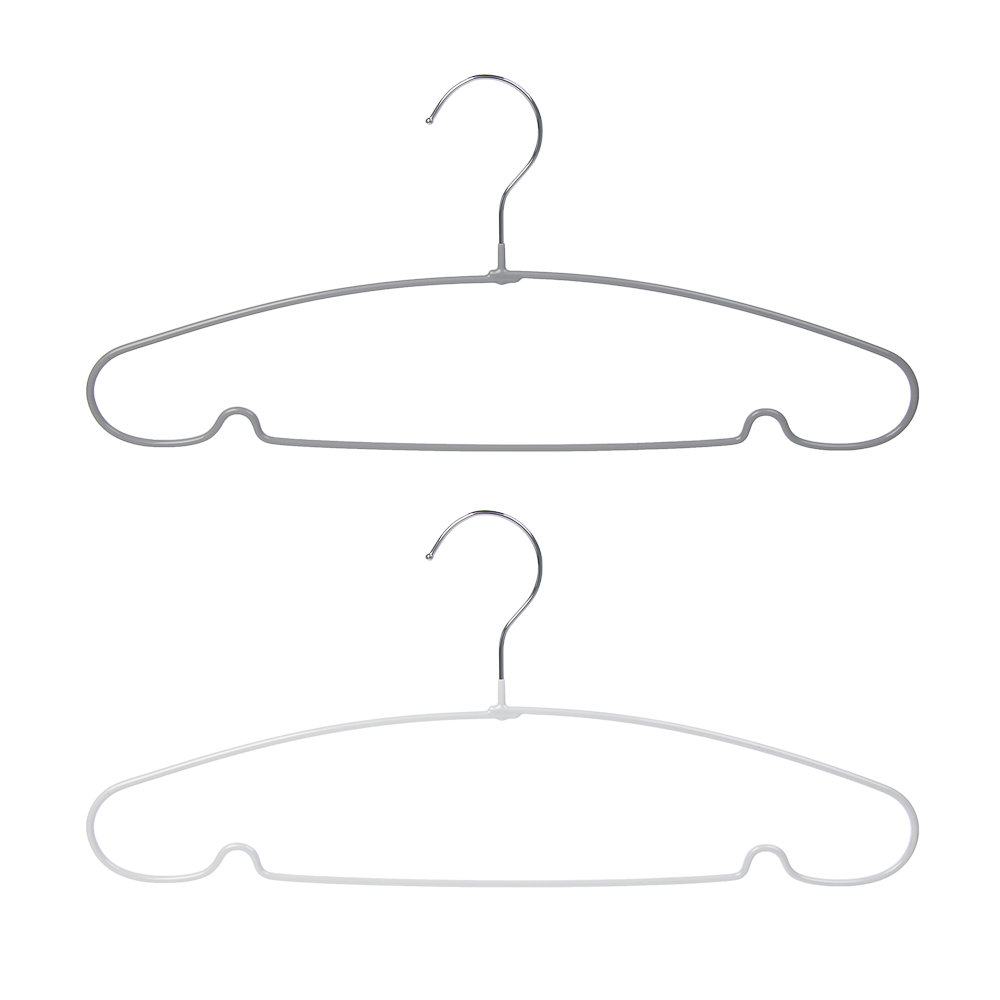 Вешалка с противоскользящим ПВХ-покрытием, тм VETTA, 40х19х0,32 см, металл, ПВХ, 2 цвета, арт.№ 456-154