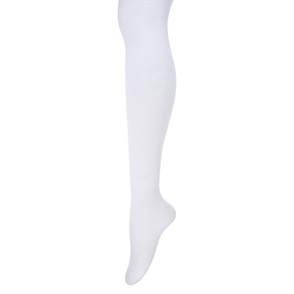 GALANTE Колготки детские, р.128-134, 80% хлопок, 15% полиамид, 5% спандекс, белый, арт.№ 048-118