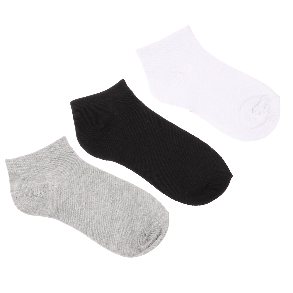 Носки мужские 3 пары р. 40-44, полиэстер 43%, хлопок 21%, лайкра 18%, эластан 18%, разноцветные, арт.№ 019-484