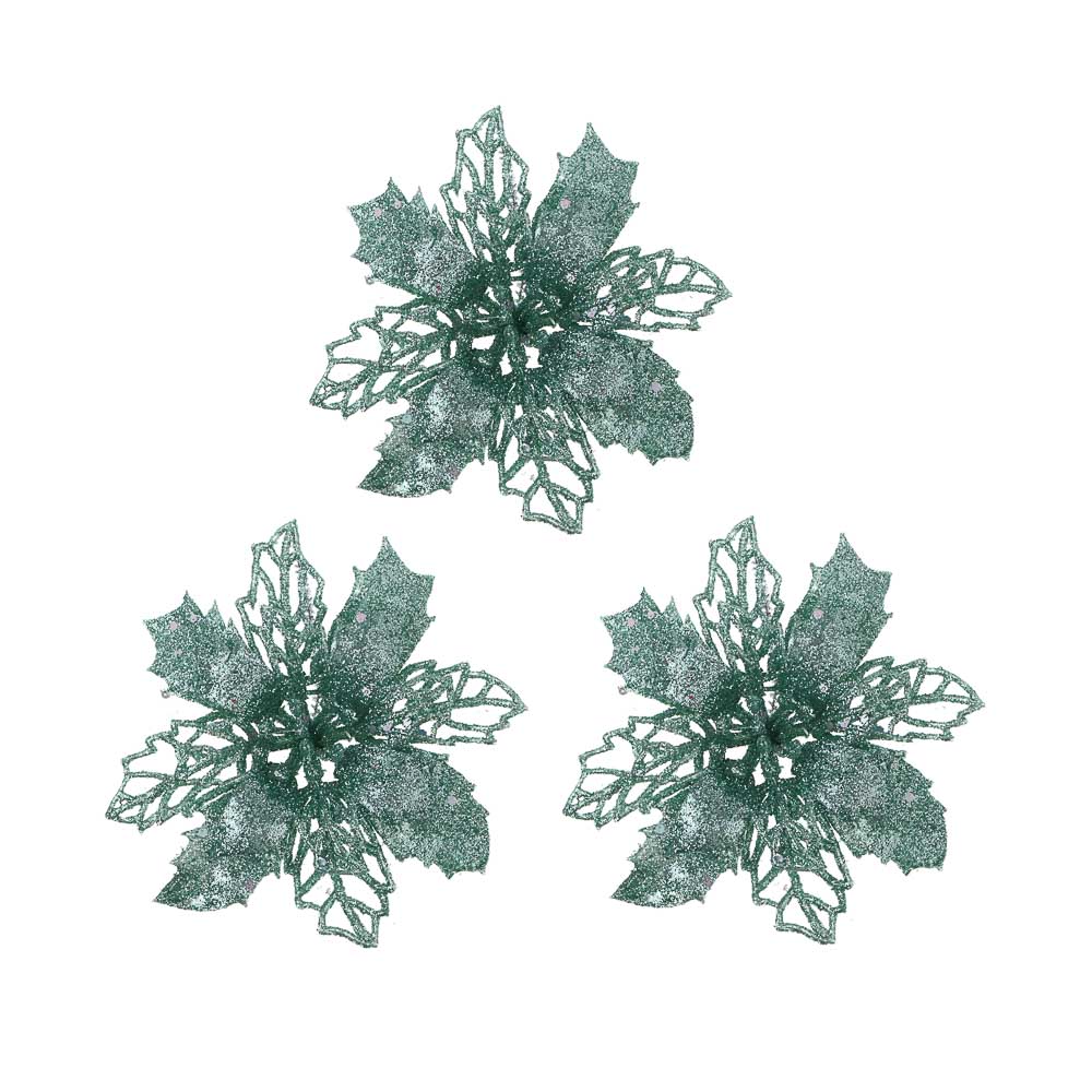 СНОУ БУМ Цветы на проволоке 10x10 см, 3 шт, арт.№ 397-440