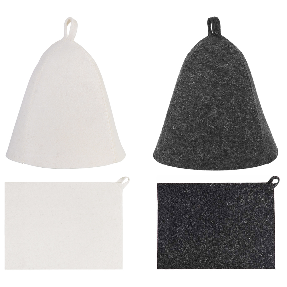 Набор банный в пакете (шапка, коврик), войлок, арт.№ 364-294