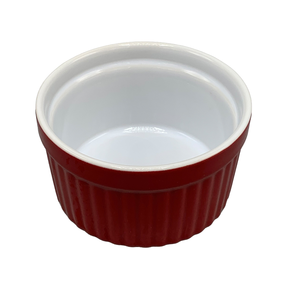 Набор форм для запекания порционных блюд 2шт, тм MILLIMI, 9,5x9,5x5,5см, красный, керамика, арт.№ 826-396