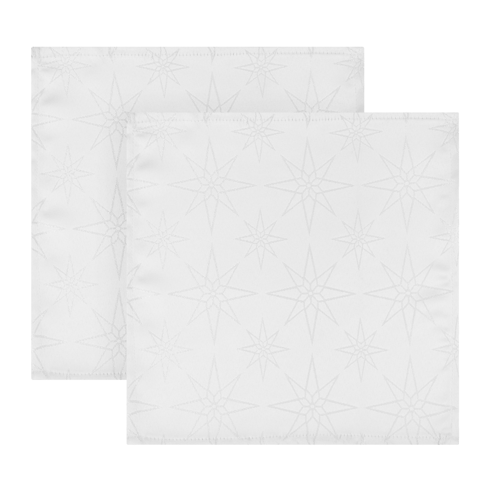 PROVANCE Щелкунчик Салфетка текстильная 2шт, 33х33см, 80% пэ, 20% люрекс, арт.№ 492-254