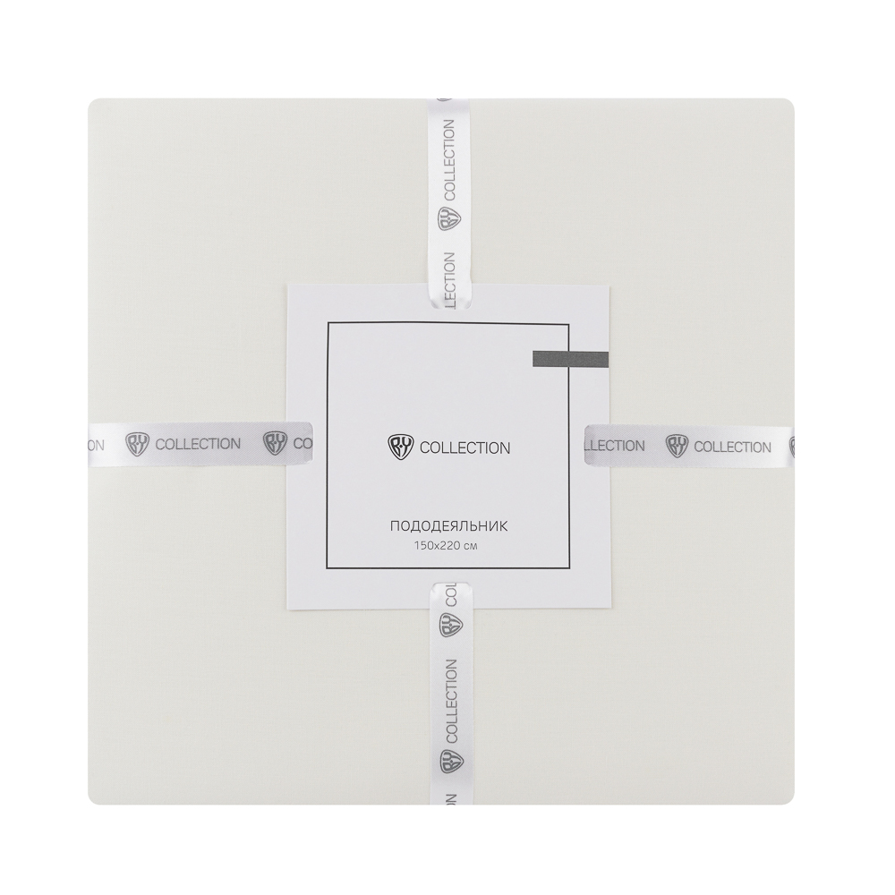 BY COLLECTION Пододеяльник 150х220см, 100% хлопок, молочный, арт.№ 432-019