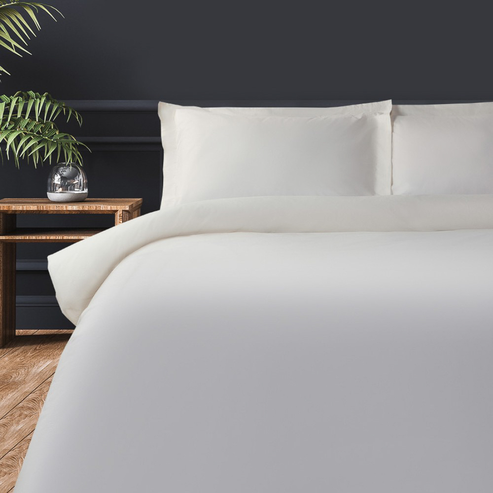 BY COLLECTION Пододеяльник 150х220см, 100% хлопок, молочный, арт.№ 432-019