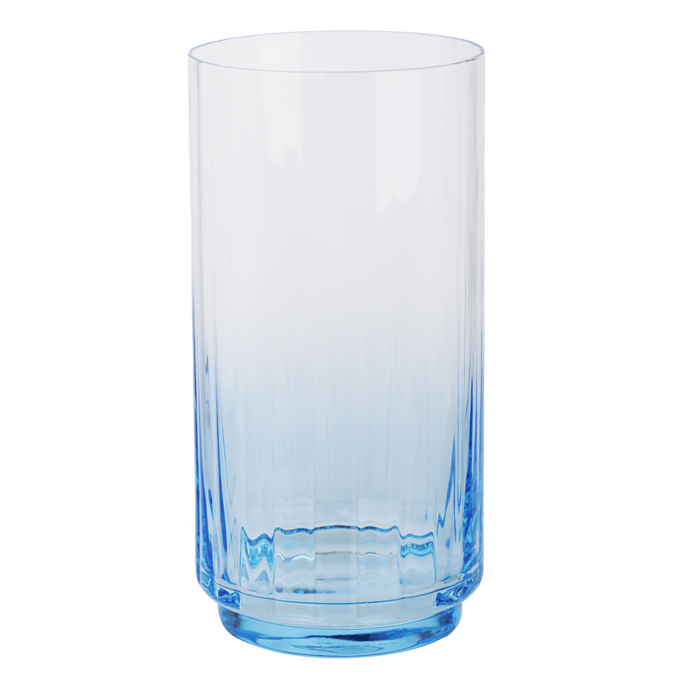 Стакан высокий с цветным дном тм MILLIMI Аква, 500мл, стекло, арт.№ 878-725
