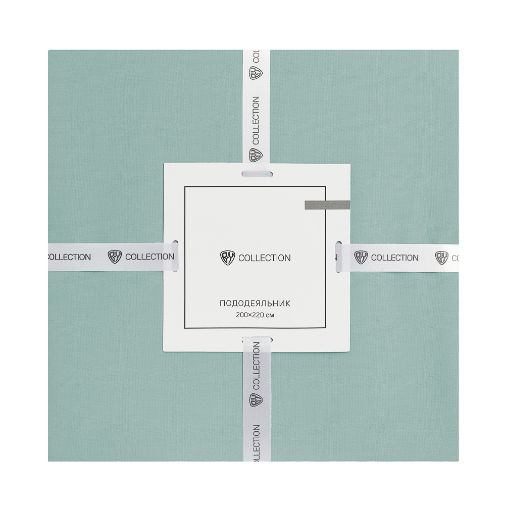 BY COLLECTION Пододеяльник 200х220см, 100% хлопок, голубой, арт.№ 432-188