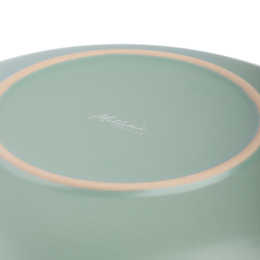 MILLIMI Тарелка десертная 20х2.5см, керамика, оливковый, арт.№ 824-165