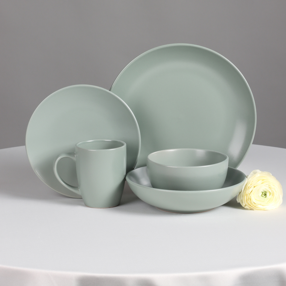 MILLIMI Салатник 880мл, 20х5.4см, керамика, оливковый, арт.№ 824-166