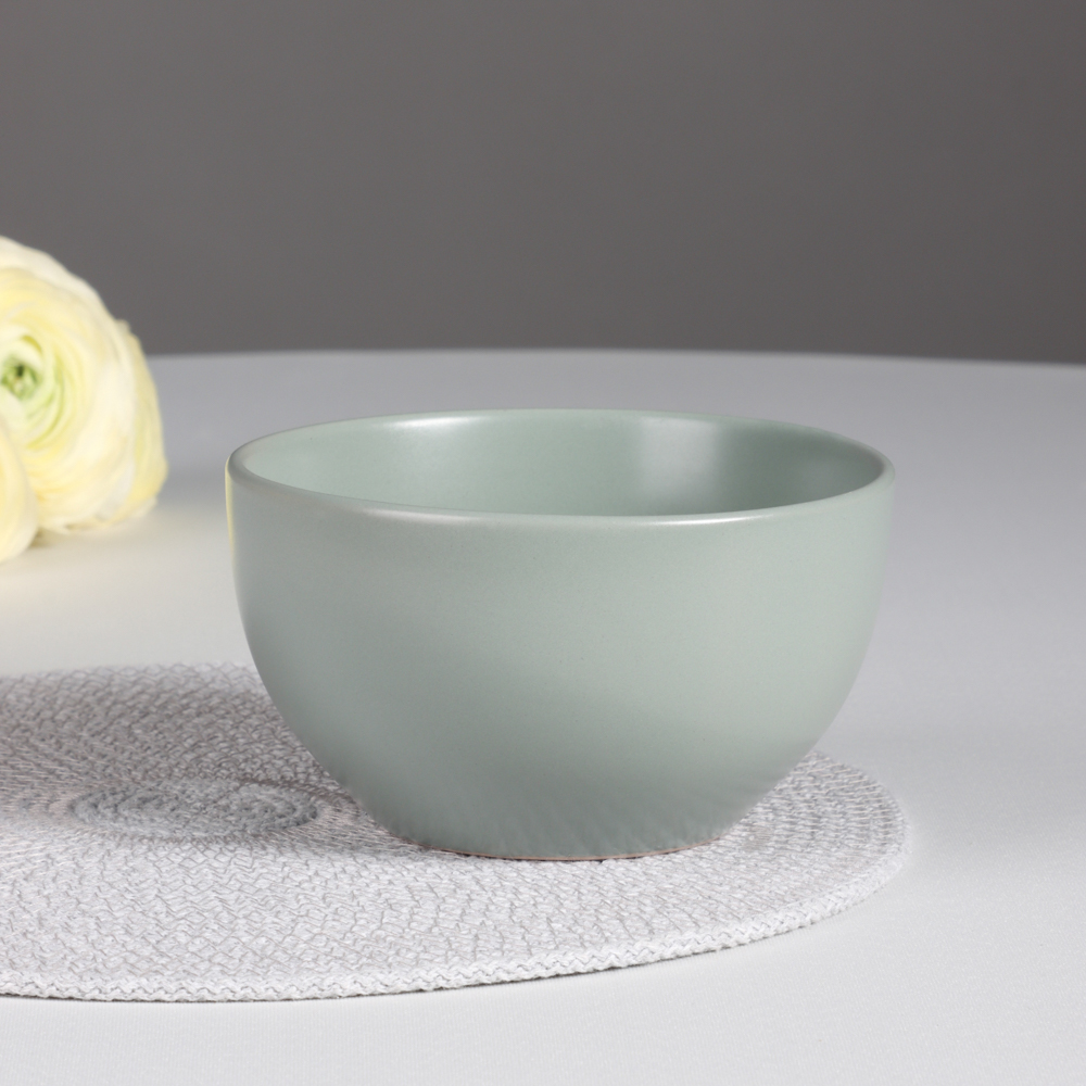 MILLIMI Салатник 710мл, 14х8см, керамика, оливковый, арт.№ 824-167