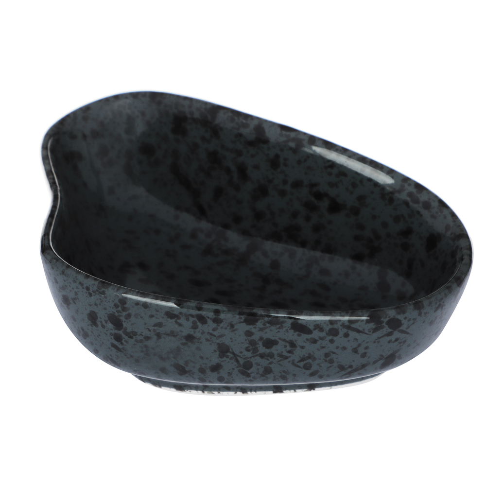 MILLIMI Оникс Розетка для соуса/варенья, 10х6,5х3,5см, фарфор, арт.№ 816-058