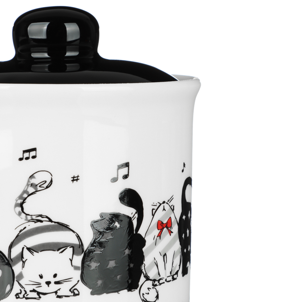 MILLIMI Хвостатые друзья Банка для хранения, 550мл, 10х13см, керамика, арт.№ 824-645