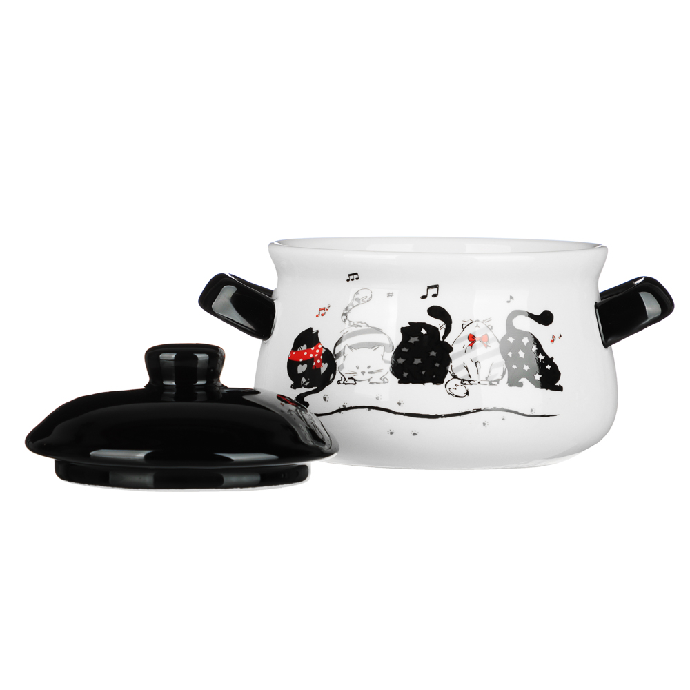 MILLIMI Хвостатые друзья Горшочек для запекания, 500 мл, 17x12x10,5см, керамика, арт.№ 824-646