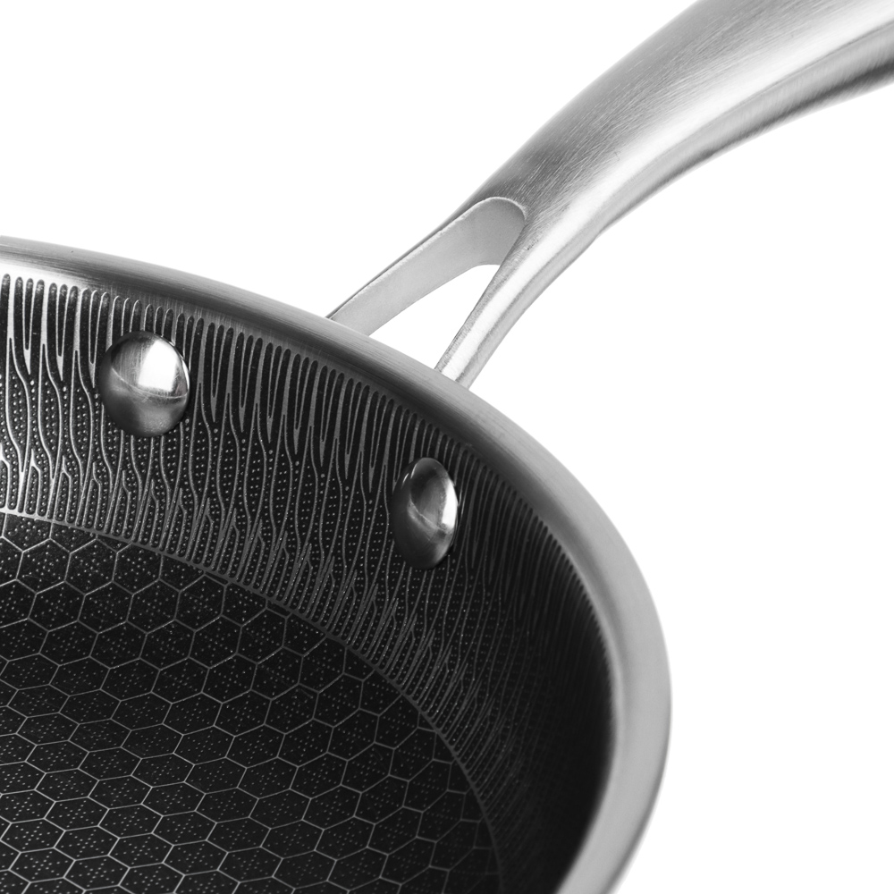 SATOSHI Савона Сковорода Triply 3-х слойная 24х4,3см, нерж.сталь 18/10, антиприг.покр. "соты", инд, арт.№ 822-193