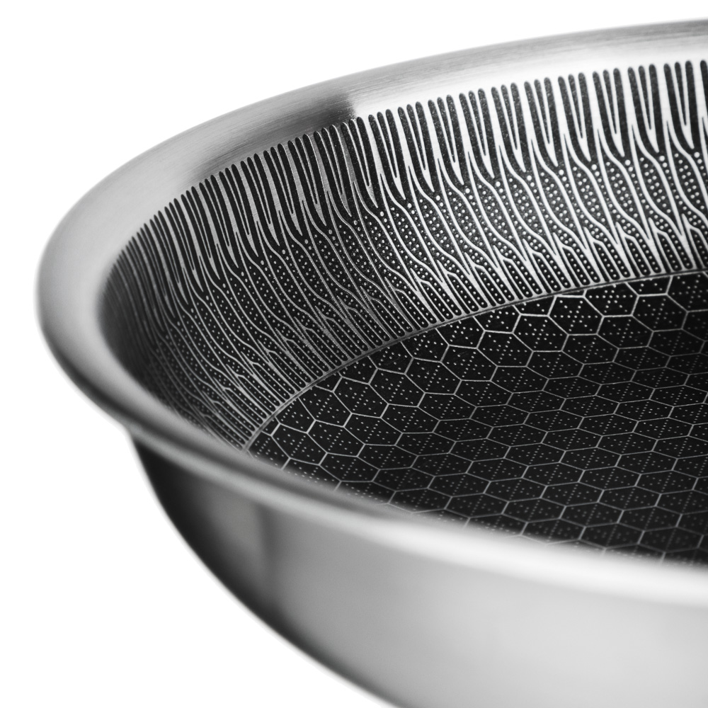 SATOSHI Савона Сковорода Triply 3-х слойная 24х4,3см, нерж.сталь 18/10, антиприг.покр. "соты", инд, арт.№ 822-193