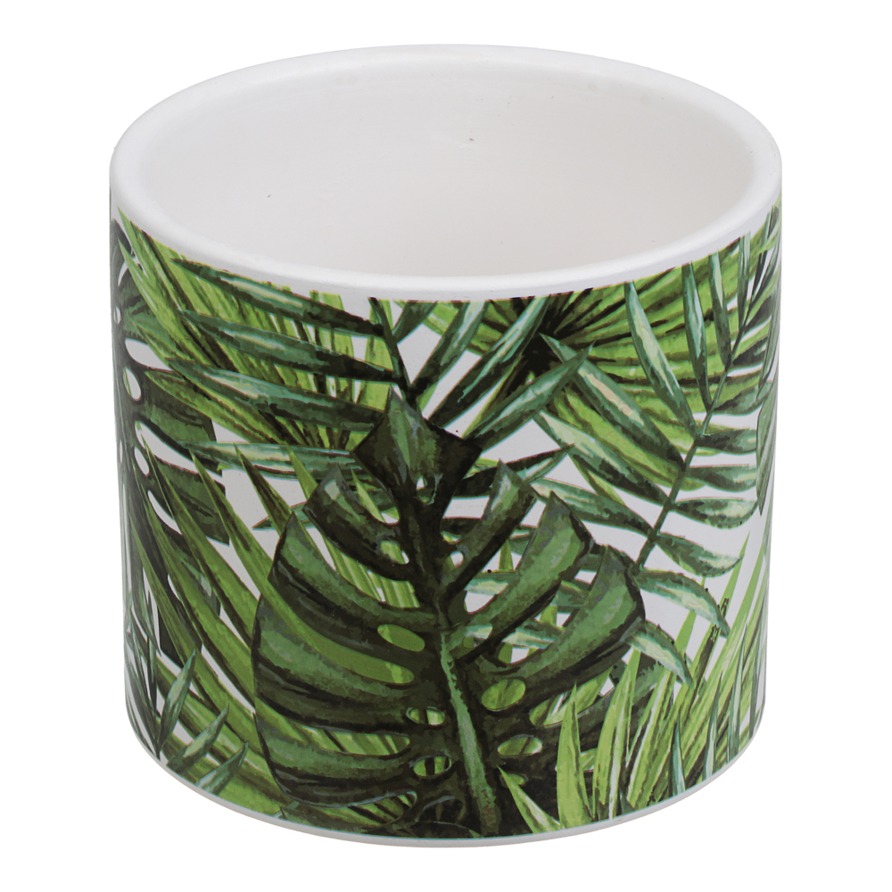 Кашпо тм INBLOOM, 10х9см, керамика, диз.1, арт.№ 164-407