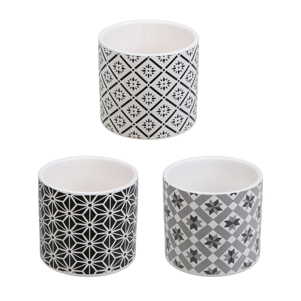 Кашпо тм INBLOOM, 10х9см, керамика, арт.№ 164-408