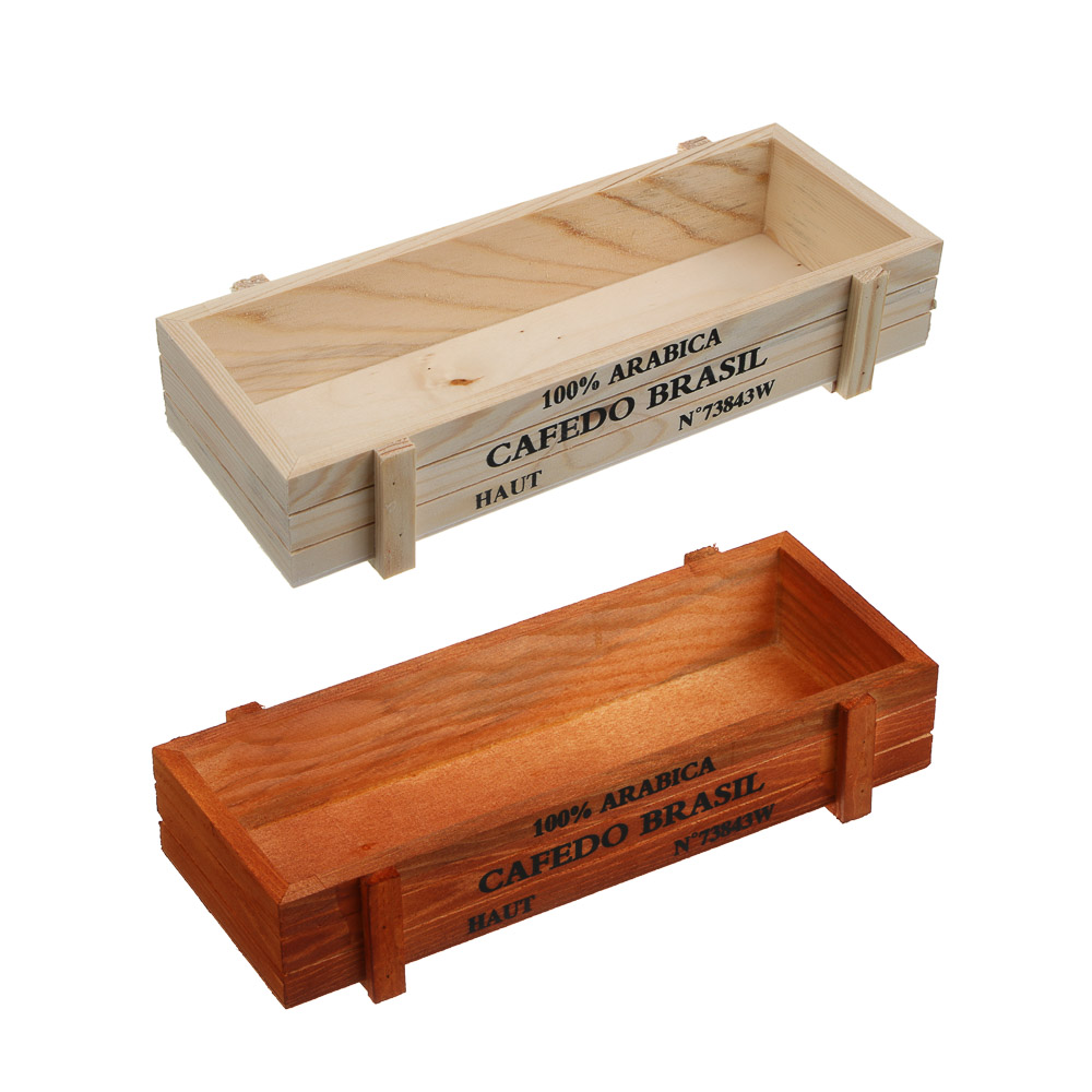 Кашпо тм INBLOOM, 22.5х8.5х4.5см, дерево, арт.№ 164-409